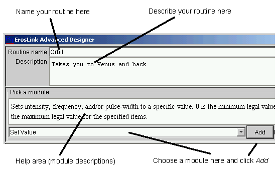 advanced routine controls